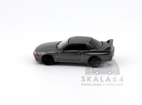 Model samochodu Nissan Skyline GT-R R32 NISMO BNR32 CRS Version Dark Metal Gray w skali 1:64 - bok