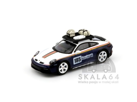 MINI GT Porsche 911 Dakar Rallye Design Package White / Gentian Blue Metallic LHD MGT00805-L MiniGT