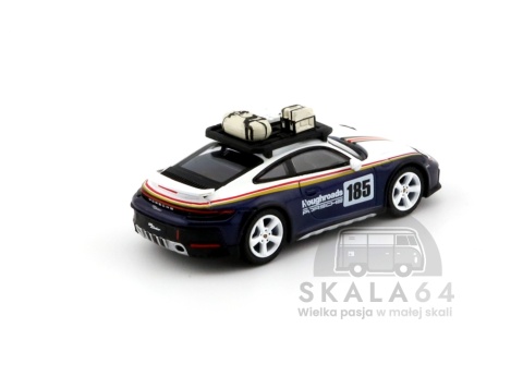 MINI GT Porsche 911 Dakar Rallye Design Package White / Gentian Blue Metallic LHD MGT00805-L MiniGT