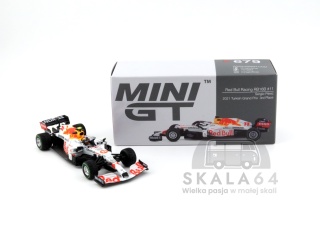 MINI GT Red Bull Racing RB16B #11 Sergio Perez 2021 Turkish Grand Prix 3rd Place MGT00679-L MiniGT