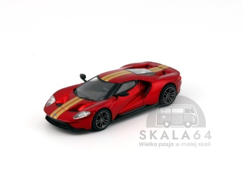Model samochodu Ford GT Liquid Red SHMEE150 w skali 1:64 - przód