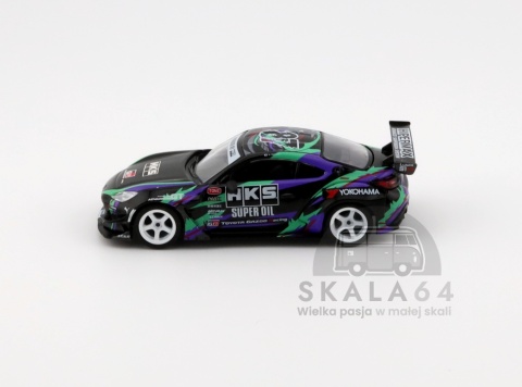Model samochodu Toyota GR86 HKS Type R 2022 Tokyo Auto Salon w skali 1:64 - bok