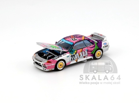 Model samochodu Nissan Skyline GT-R R32 JTC 1991 Group A #22 Axia w skali 1:64 - maska