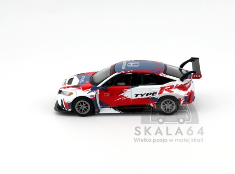 Model samochodu Honda Civic Type R TCR FL5 Presentation w skali 1:64 - bok