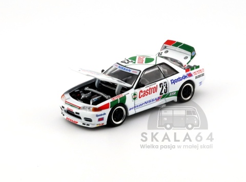 Model samochodu Nissan Skyline GTR R32 Macau Guia Race 1990 w skali 1:64 - elementy
