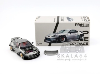 POP RACE PR64-235 Toyota Pandem GR 86 Silver PR64-0235 1:64