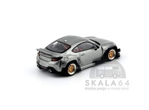 POP RACE PR64-235 Toyota Pandem GR 86 Silver PR64-0235 1:64