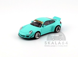 POP RACE PR64-237 Porsche 911 RWB 997 Tiffany Blue PR64-0237 1:64