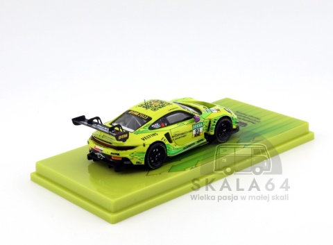 Model samochodu Porsche 911 GT3 R DTM Champion 2023 Thomas Preining w skali 1:64 - tył