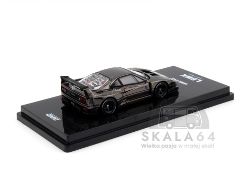 Model samochodu LBWK Ferrari F40 Liberty Walk Chrome Black w skali 1:64 - tył