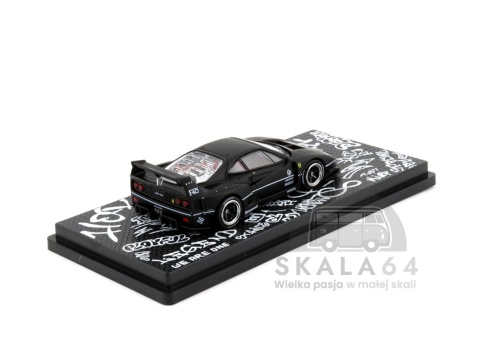 Model samochodu LBWK Ferrari F40 Liberty Walk Matte Black Hong Kong Toycar Salon 2023 Special Edition w skali 1:64 - tył