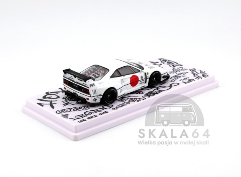 Model samochodu LBWK Ferrari F40 Liberty Walk Tokyo Auto Salon 2023 w skali 1:64 - tył
