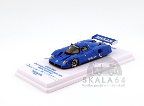 Model samochodu Nissan R89C World Sports Car Championship 1989 Blue w skali 1:64 - przód