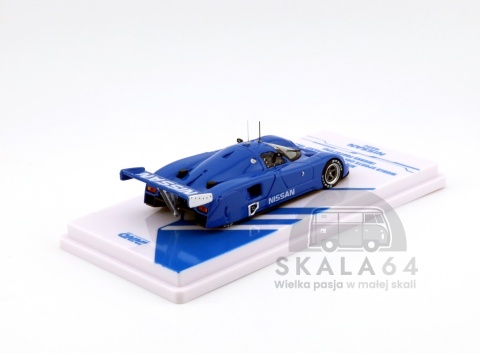 Model samochodu Nissan R89C World Sports Car Championship 1989 Blue w skali 1:64 - tył