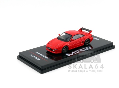 Model samochodu Toyota MR2 SW20 Red w skali 1:64 - przód