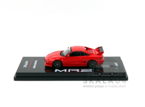 Model samochodu Toyota MR2 SW20 Red w skali 1:64 - bok