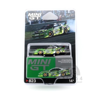 MINI GT Nissan LB-Super Silhouette S15 Silvia #555 V2 2024 Formula Drift Japan RHD MGT00823-BL MiniGT