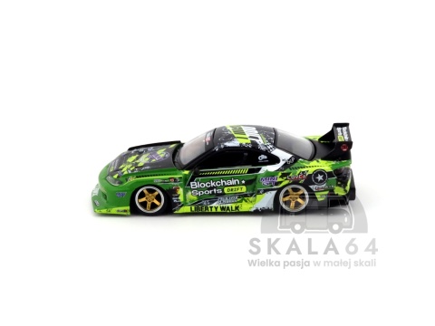 Model samochodu Nissan LB-Super Silhouette S15 Silvia #555 V2 2024 Formula Drift Japan w skali 1:64 - bok