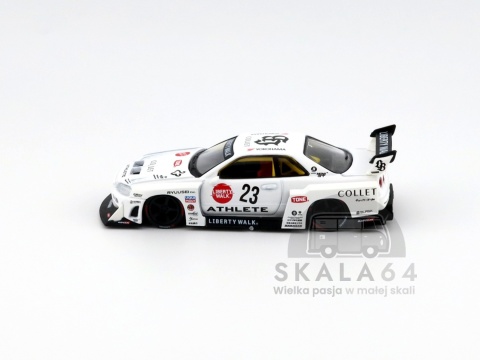 Model samochodu Nissan LB-ER34 Super Silhouette Athlete / Collet w skali 1:64 - bok