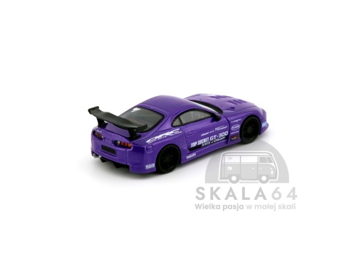 Model samochodu Toyota Supra A80 Top Secret GT-300 Purple w skali 1:64 - tył