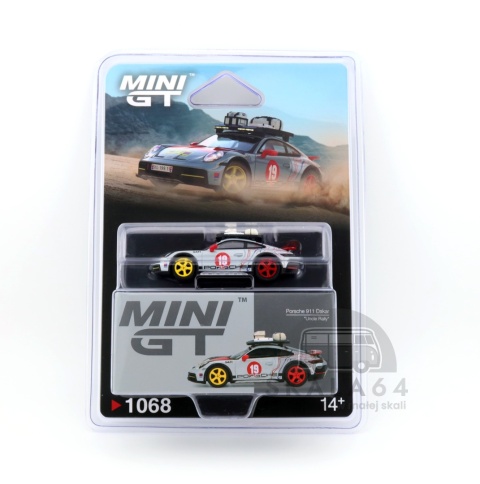 Model samochodu Porsche 911 Dakar Uncle Rally w skali 1:64 - blister