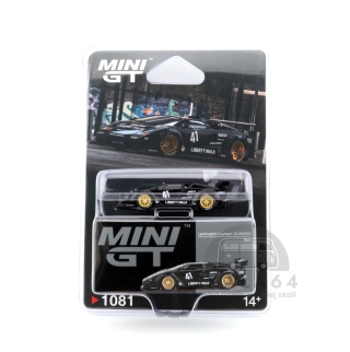 MINI GT Lamborghini Countach LB-WORKS Liberty Walk Black LHD MGT01081-BL MiniGT