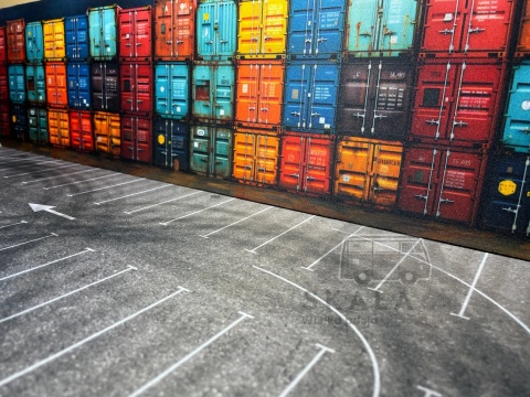 TurboPads - tło CONTAINERS - 70x17,5 - skala 1:64