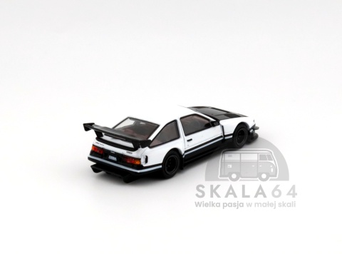 TARMAC WORKS Toyota Sprinter Trueno AE86 Widebody White & Black JONSIBAL Designworks 1:64