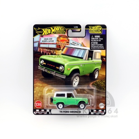 Model samochodu '75 Ford Bronco Boulevard #138 w skali 1:64