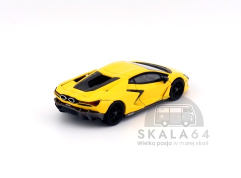 Model samochodu Lamborghini Revuelto Giallo w skali 1:64 - tył