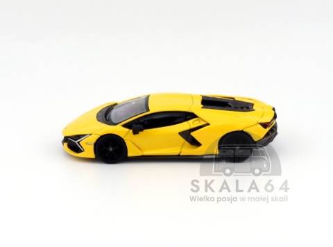 Model samochodu Lamborghini Revuelto Giallo w skali 1:64 - bok