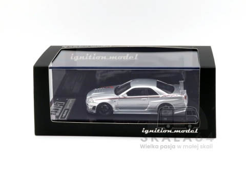 IGNITION MODEL Nissan Skyline R34 Nismo GT-R Z-tune Silver 1:64 Edycja Limitowana
