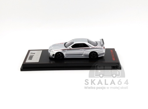 IGNITION MODEL Nissan Skyline R34 Nismo GT-R Z-tune Silver 1:64 Edycja Limitowana
