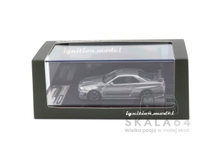 IGNITION MODEL Nissan Skyline R34 GT-R Nismo Omori Factory Clubman Race Spec Grey 1:64 Edycja Limitowana