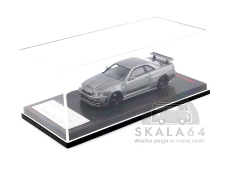 IGNITION MODEL Nissan Skyline R34 GT-R Nismo Omori Factory Clubman Race Spec Grey 1:64 Edycja Limitowana
