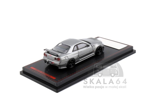 IGNITION MODEL Nissan Skyline R34 GT-R Nismo Omori Factory Clubman Race Spec Grey 1:64 Edycja Limitowana