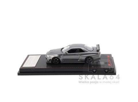 IGNITION MODEL Nissan Skyline R34 GT-R Nismo Omori Factory Clubman Race Spec Grey 1:64 Edycja Limitowana