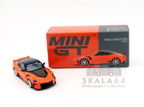 MINI GT Nissan Z VeilSide FFZ400 Orange LHD MGT00989-BL MiniGT