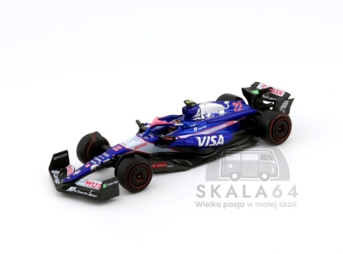 Model bolidu RB VCARB 01 #22 2024 F1 2024 Bahrain GP Yuki Tsunoda w skali 1:64 - przód