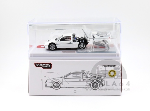 TARMAC WORKS Ford RS200 White Edycja Limitowana 1:64