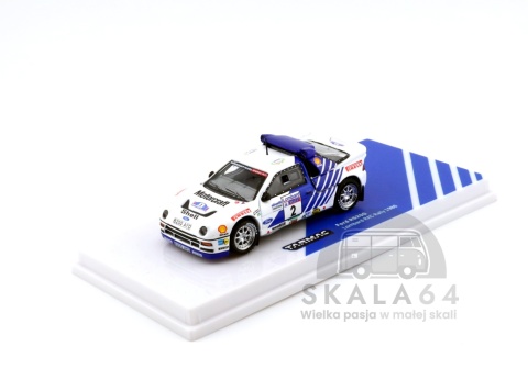 TARMAC WORKS Ford RS200 Lombard RAC Rally 1986 #2 Blomqvist Berglund 1:64