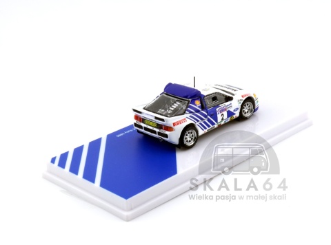 TARMAC WORKS Ford RS200 Lombard RAC Rally 1986 #2 Blomqvist Berglund 1:64