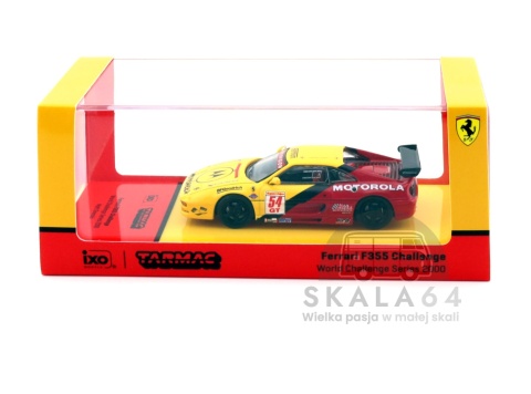 Model samochodu Ferrari F355 Challenge World Challenge Series 2000 #54 Matt Drendel w skali 1:64 - pudełko