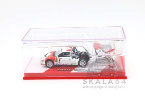 Model samochodu Ford RS200 Rallye Catalunya 1986 #04 Zanini Autet w skali 1:64 - gablotka