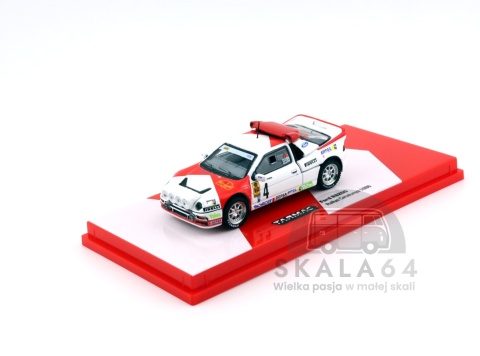 Model samochodu Ford RS200 Rallye Catalunya 1986 #04 Zanini Autet w skali 1:64 - przód