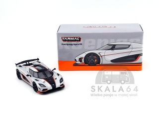 TARMAC WORKS Koenigsegg Agera RS Moon Silver / Black 1:64