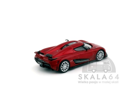 Model samochodu Koenigsegg Regera Red Metallic w skali 1:64 - tył
