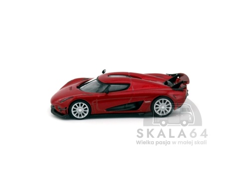 Model samochodu Koenigsegg Regera Red Metallic w skali 1:64 - bok