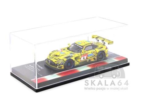 Model samochodu Mercedes-AMG GT3 Nurburgring 2023 Ellis Marciello Mortara Stolz #4 w skali 1:64 - gablotka