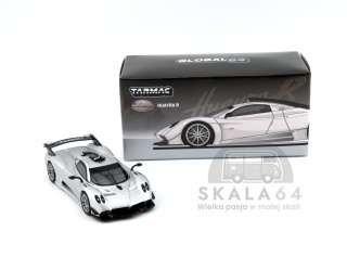 TARMAC WORKS Pagani Huayra R Satin Silver 1:64